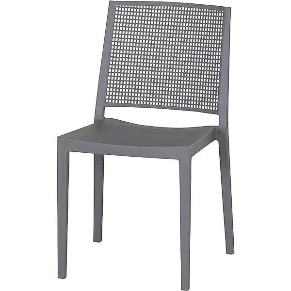 Siena Garden Stapelstuhl Square Grau günstig online kaufen