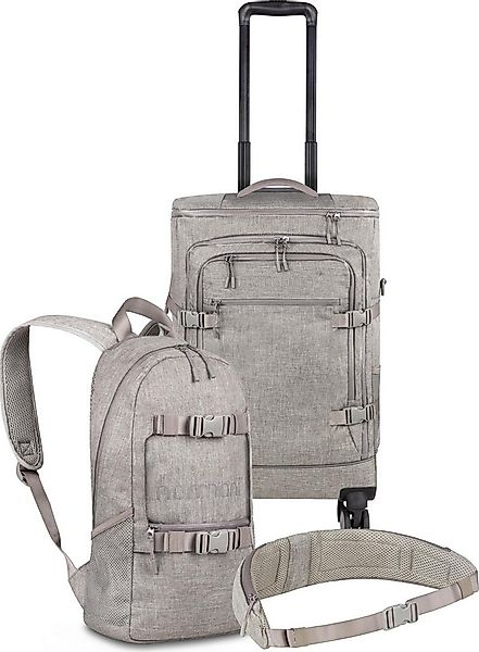 normani Reisetasche Reisetrolley mit kleinem 8L Rucksack und Hüftgurt, Hand günstig online kaufen