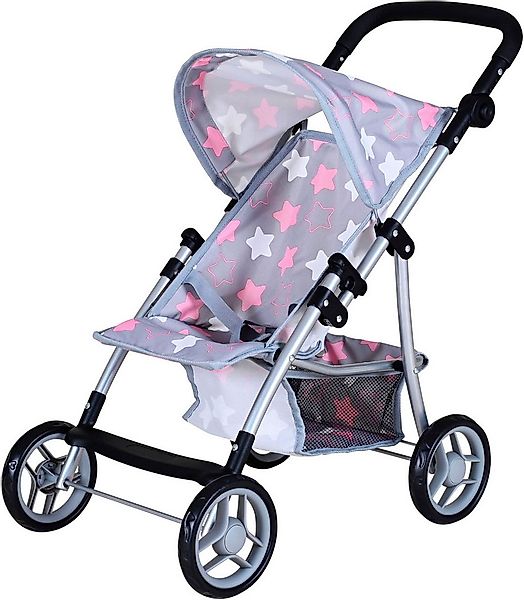 Knorrtoys® Puppenbuggy Liba - star grey pink günstig online kaufen