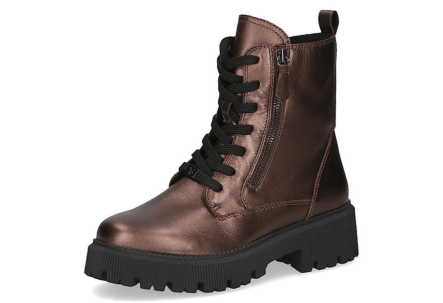 Caprice Schnürboots, Blockabsatz, Schnürstiefelette, Zierreißverschluss an günstig online kaufen