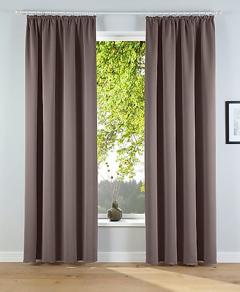 my home Verdunkelungsvorhang Solana, Kräuselband (2 günstig online kaufen