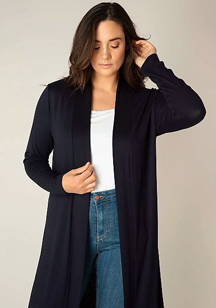 Base Level Curvy Longstrickjacke Ayla Long Figurumspielende, weiche Strickq günstig online kaufen