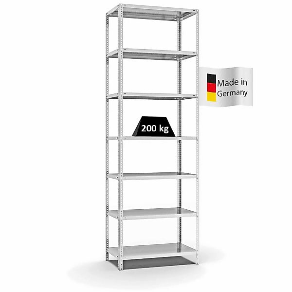 PROREGAL Fachbodenregal Schraubsystem Medium-Duty Grundregal HxBxT 300 x 10 günstig online kaufen