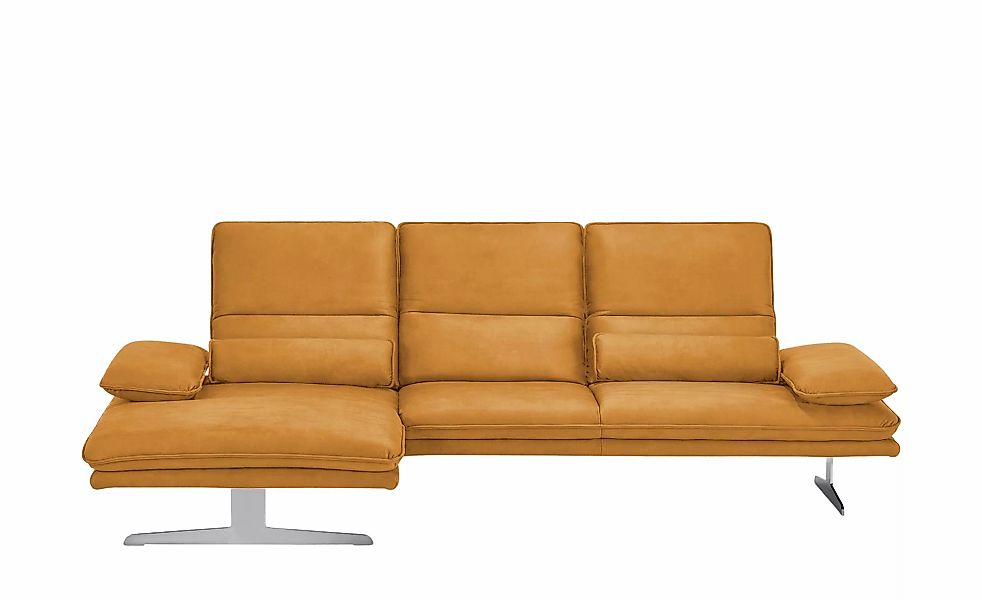 W.SCHILLIG Ecksofa aus Mikrofaser Broadway ¦ orange ¦ Maße (cm): B: 291 H: günstig online kaufen