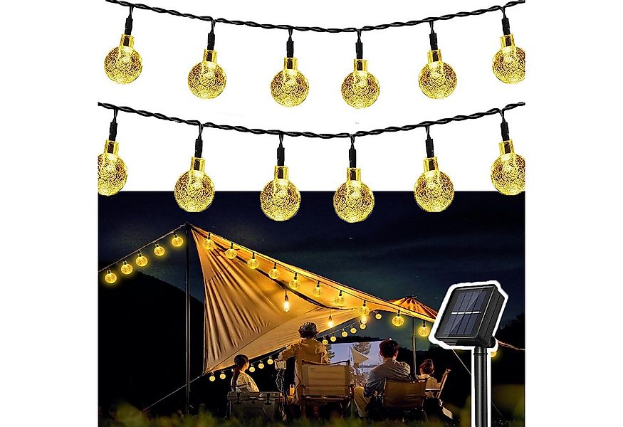 MUPOO Lichterkette Solar Lichterkette Aussen, 20LED/50 LED 5M/9.5M 8 Modi, günstig online kaufen