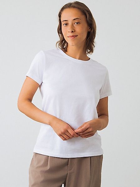 HONEST BASICS Rundhalsshirt Damen aus OCS und GRS zertifizierter Bio-Baumwo günstig online kaufen