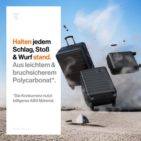 Travely Koffer Polycarbonat Koffer Set - günstig online kaufen