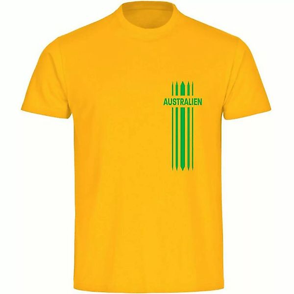 multifanshop T-Shirt Herren Australien - Streifen - Männer günstig online kaufen