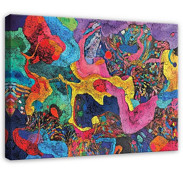 Wallarena Leinwandbild Abstrakt Bunt Kunst Modern günstig online kaufen