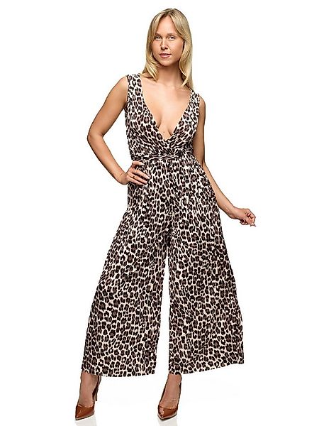 Worldclassca Jumpsuit Worldclassca Jumpsuit mit Gürtel Pleated Leo Overalls günstig online kaufen