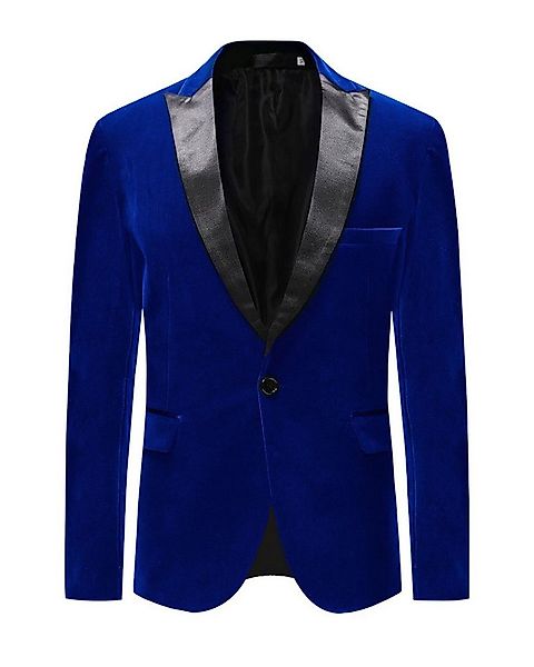 Allthemen Smokingsakko Herren Sakko in Samt Optik Smokingjacke Slim Fit günstig online kaufen