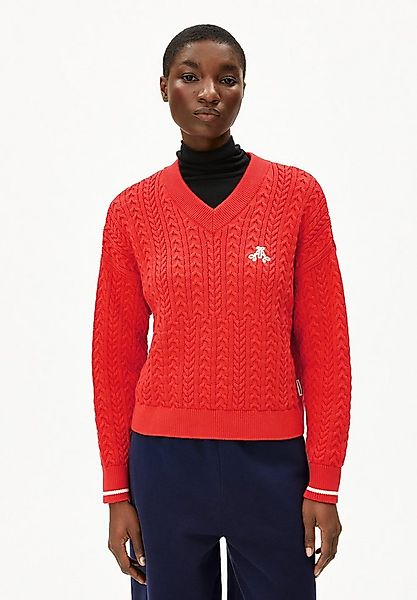 Armedangels Strickpullover CAARLAS CABLE Pullover aus Bio-Baumwolle Loose F günstig online kaufen