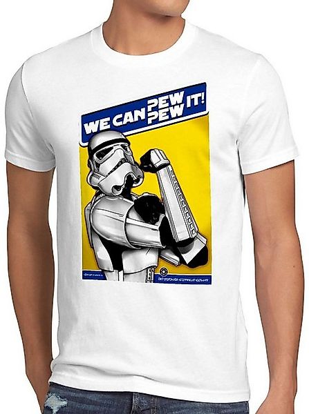 style3 T-Shirt Pew Pew It star krieg wars imperium der sterne vader günstig online kaufen