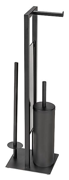 WENKO WC-Garnitur RIVALTA, Schwarz, H 70 günstig online kaufen