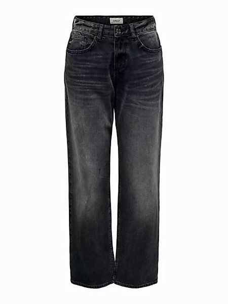 ONLY Boyfriend-Jeans Weite Jeans mit Knopfleiste Coole Denim Hose ONLELLA M günstig online kaufen