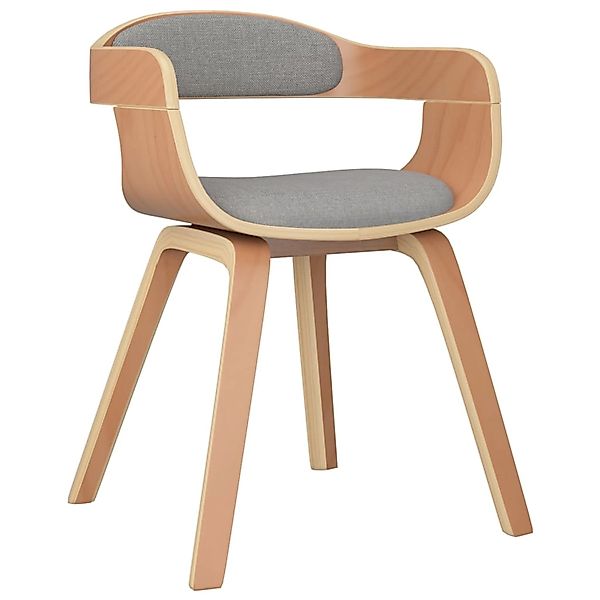 vidaXL Esszimmerstuhl Taupe Bugholz und Stoff 3092376 günstig online kaufen