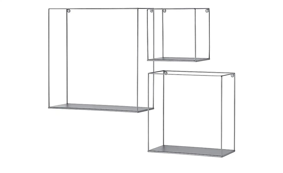 Wandregal  3er-Set  Toppo ¦ grau ¦ Maße (cm): B: 40 H: 40 T: 15.0 Regale > günstig online kaufen
