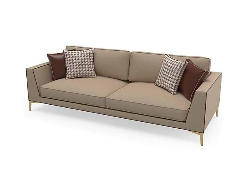 Xlmoebel 3-Sitzer Drei-Sitzer Stoffpolster-Sofa im Design-Stil mit einer Lä günstig online kaufen