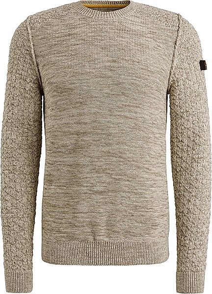 PME Legend Sweater Mouliné Beige - Größe XXL günstig online kaufen