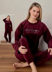 fashionshowcase Schlafanzug Damen Hausanzug aus Samt günstig online kaufen