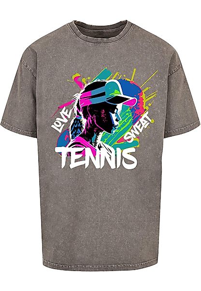 Merchcode T-Shirt "Merchcode Herren Tennis Love, Sweat - Acid Washed Oversi günstig online kaufen