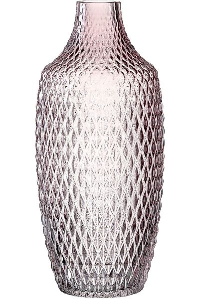 LEONARDO Tischvase »Dekovase POESIA, Relief-Optik« aus Glas, handgefertigt, günstig online kaufen