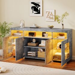 OKWISH Sideboard Seitenschrank (Beistelltisch Kommode, Anrichte, günstig online kaufen