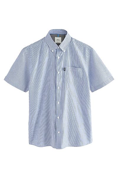 Next Kurzarmhemd Bügelleichtes Oxford-Hemd mit Button-down-Kragen günstig online kaufen