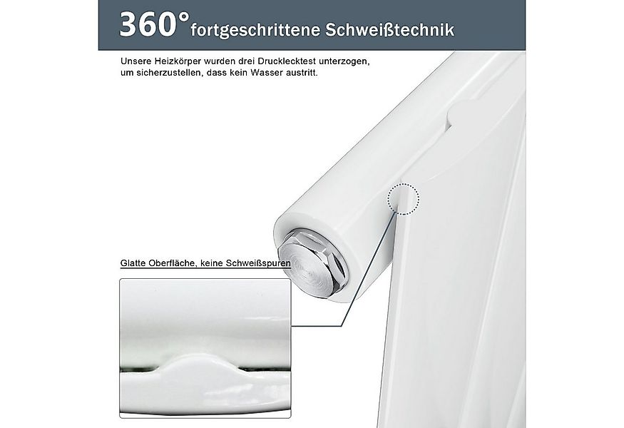 SONNI Heizkörper Heizkörper mit Multiblock Warmwasser Design günstig online kaufen