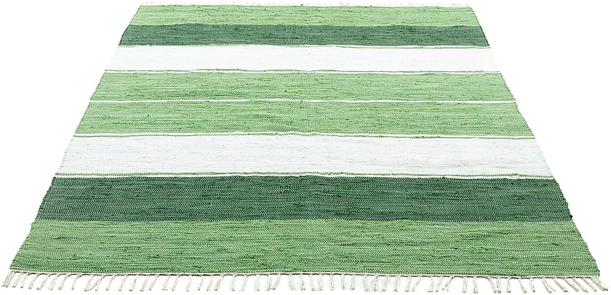 THEKO Teppich Stripe Cotton, rechteckig, Höhe: günstig online kaufen