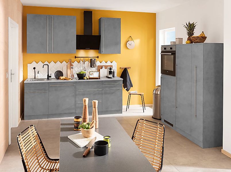 wiho Küchen Küchenzeile »Chicago« mit E-Geräten, Breite 360 cm günstig online kaufen