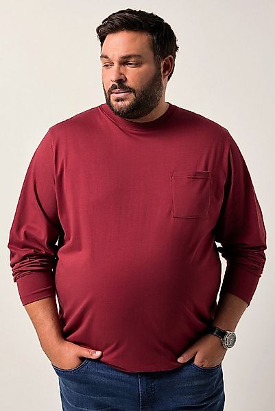 Men Plus T-Shirt Men+ Langarmshirt Brusttasche bis 8 XL günstig online kaufen