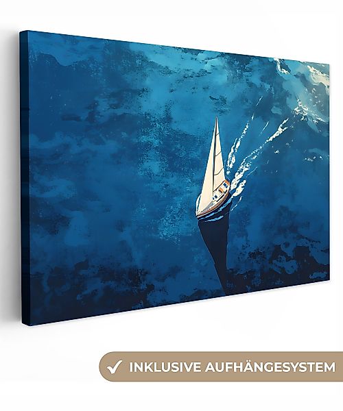 OneMillionCanvasses® Leinwandbild Segelboot - Wasser - günstig online kaufen