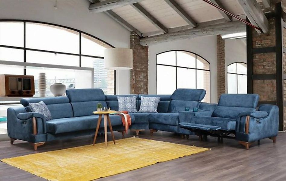 JVmoebel Ecksofa Luxus Textil Ecksofa L Form Stoff Modern Couch Wohnzimmer günstig online kaufen