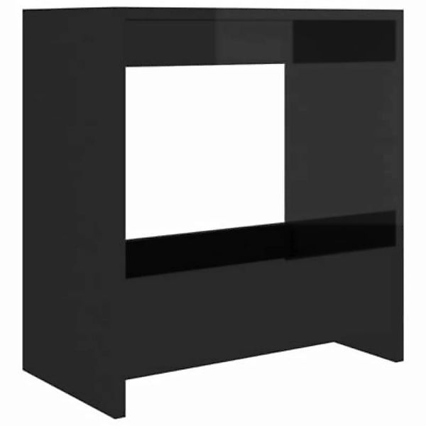 vidaXL Beistelltisch Hochglanz-Schwarz 50x26x50 cm Holzwerkstoff Beistellti günstig online kaufen
