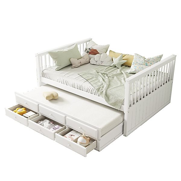 HAUSS SPOLE Holzbett 140x200/90x190cm Kinderbett mit günstig online kaufen