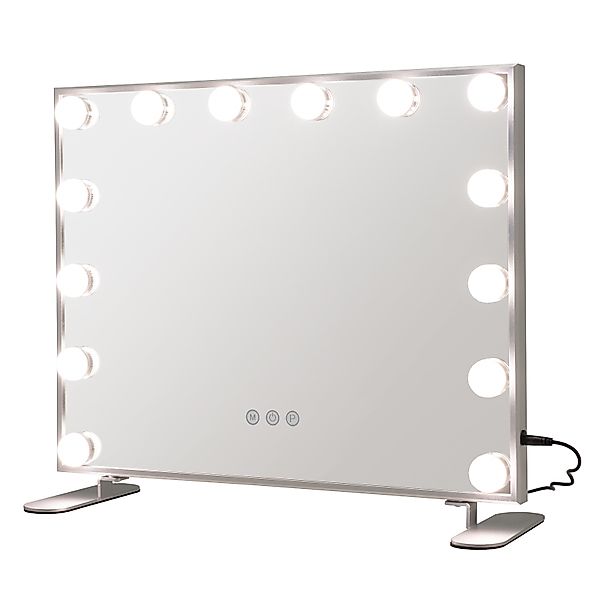 COSTWAY LED-Lichtspiegel, 2-in-1 Tischspiegel & Wandspiegel, günstig online kaufen