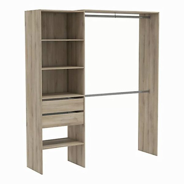 PREISBRECHER Kleiderschrank Lima 185 x 205 x 44 cm (B/H/T) günstig online kaufen