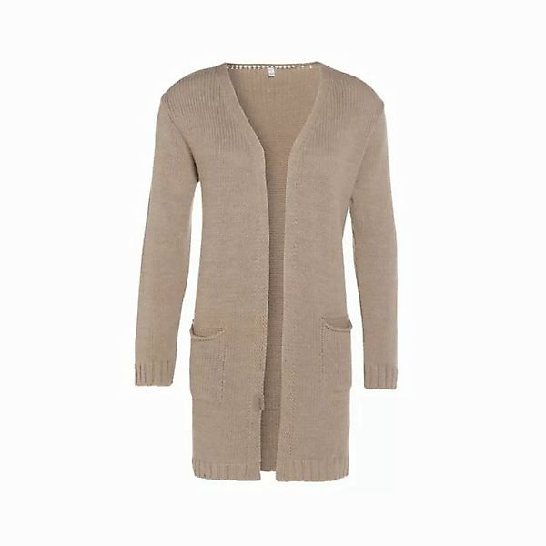 Knit Factory Strickjacke Ruby Strickjacken 36/38 Glatt Beige (1-tlg) modern günstig online kaufen