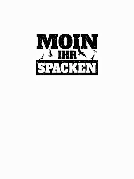 Shirtracer T-Shirt Moin ihr Spacken - schwarz Sprüche Statement günstig online kaufen