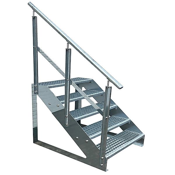 Kaminbau Mierzwa Außentreppe Premium Treppe Verzinkt günstig online kaufen