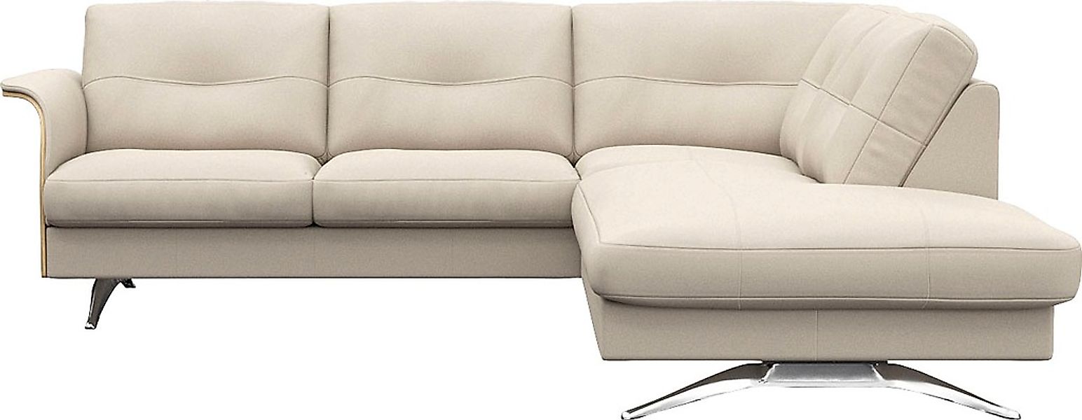 FLEXLUX Ecksofa "Glow, super bequem durch hochwertigem Sitzaufbau mit Feder günstig online kaufen