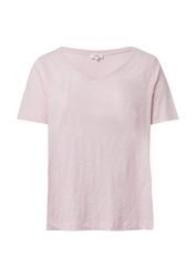 s.Oliver Kurzarmshirt T-Shirt T-Shirt aus Flammgarn günstig online kaufen
