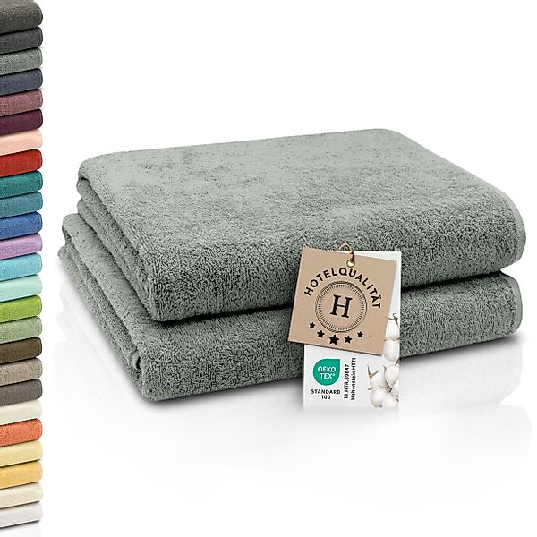 ZOLLNER Badetücher, Walkfrottier (2-St), Längssäume mit günstig online kaufen
