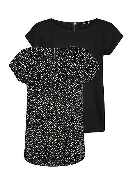 DENIMFY T-Shirt Damen Sommer Top DFAda 2er Pack Regular Fit (Vorteilspack, günstig online kaufen