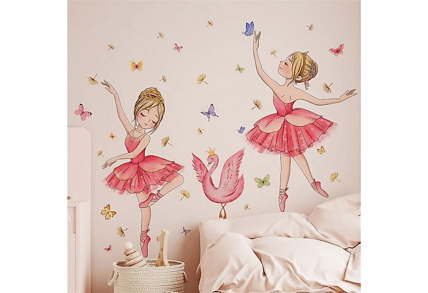 Montegoni Wandtattoo Kinder Wandsticker (selbstklebend Prinzessin, Schwan, günstig online kaufen