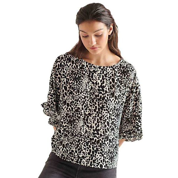 Superdry Lola Wide Kurzarm T-shirt XS Alaska Leopard Print günstig online kaufen