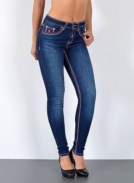 ESRA Skinny-fit-Jeans J420 Damen Skinny Jeans, High Waist, dicke Naht Jeans günstig online kaufen