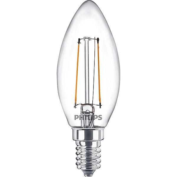 Philips LED-Leuchtmittel E14 Kerzenform 2 W Warmweiß 250,m 9,7 x 3,5 cm (H günstig online kaufen