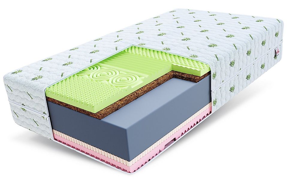 Kaltschaummatratze SAVONA ALOE 90x200, 140x200, 160x200, 180x200 cm & weite günstig online kaufen